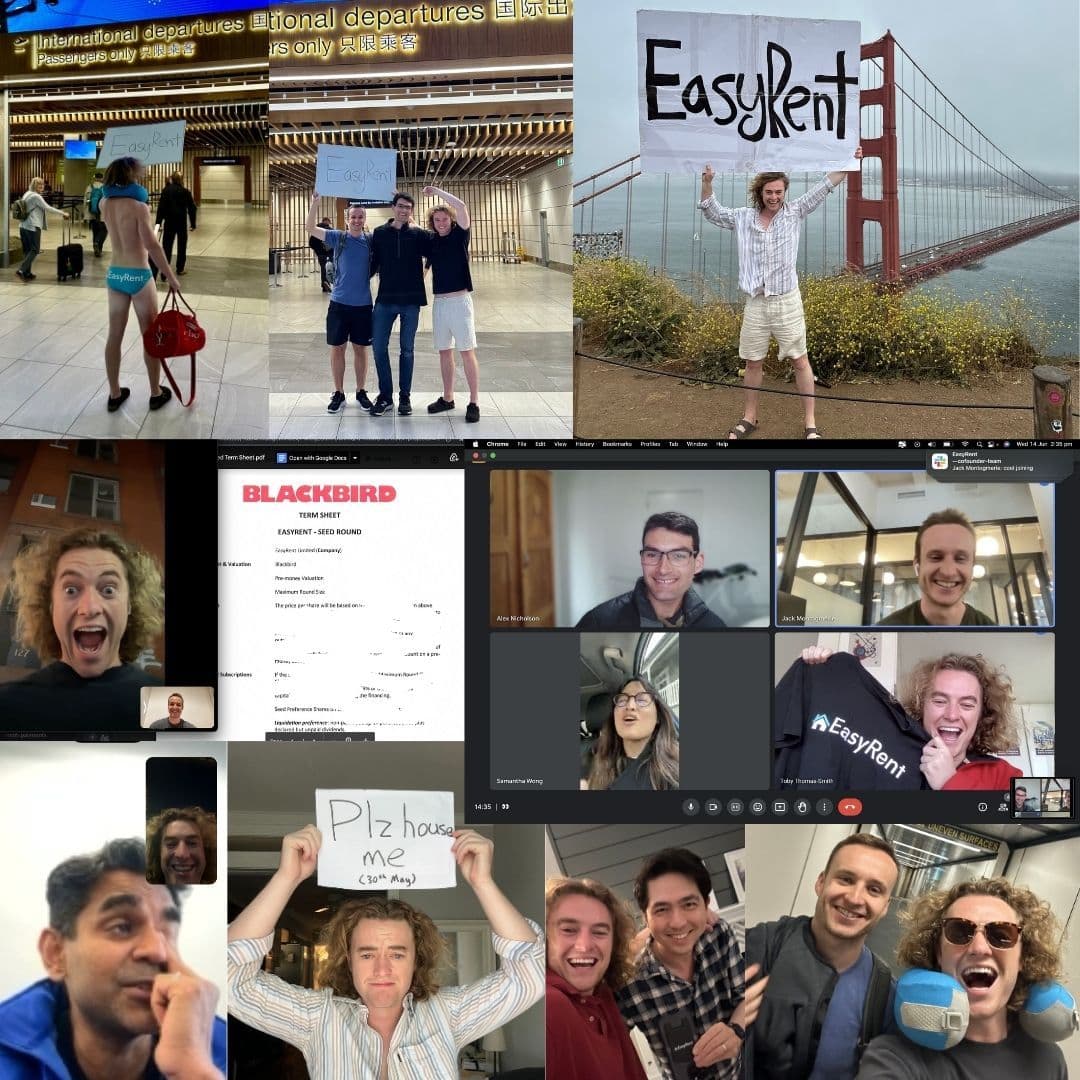 The team in NYC after raising an oversubscribed seed round and welcoming Sam and Blackbird.